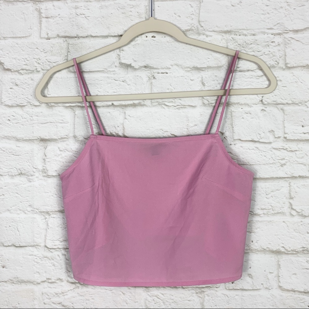Topshop Bubblegum Pink Bra Style Crop Top NWT 2P